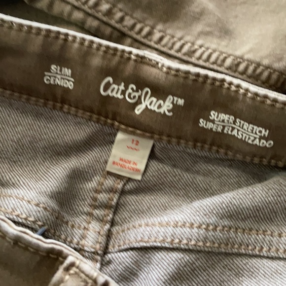 NWOT size 12 slim super stretch dark khaki pants - Picture 6 of 10